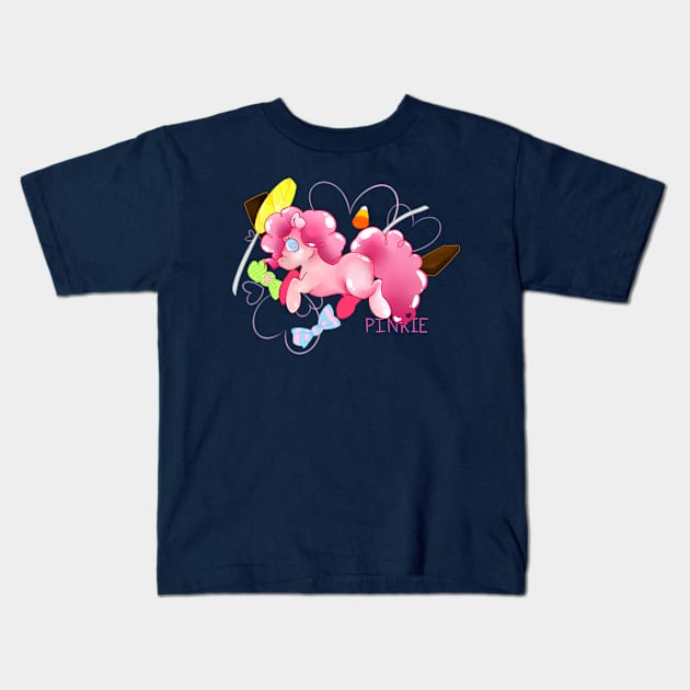 Chibi Pinkie Kids T-Shirt by KimberLiAnn